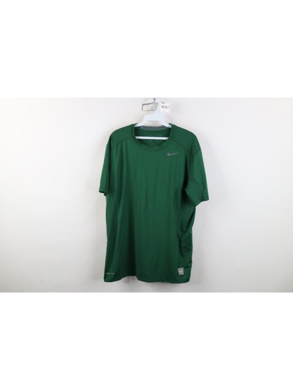 Nike Pro Combat Compression T-Shirt Mens Size L Green Short Sleeve Gym Training